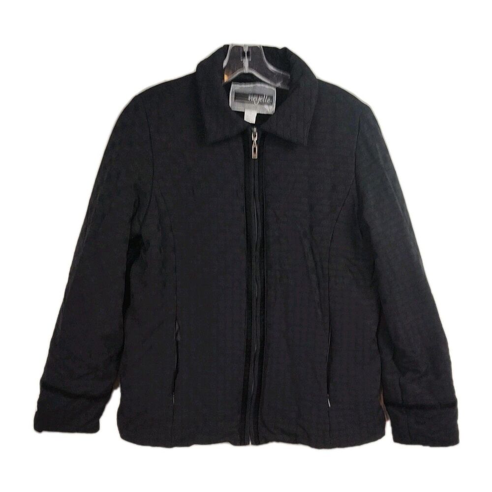 Neyelle Winter‎ Coat Women's M Black Full-Zip Insulated Zippered Pockets